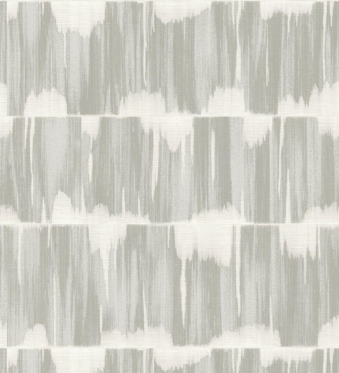 Papel pintado esencia de telar gris cálido estilo wabi sabi - Kira Ikat 683986