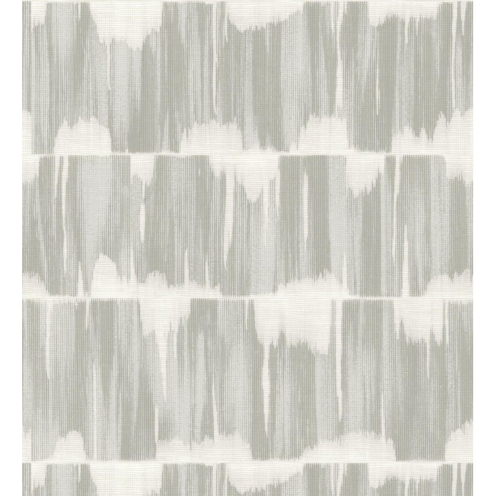 Papel pintado esencia de telar gris cálido estilo wabi sabi - Kira Ikat 683986