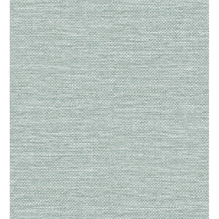 Papel pintado rafia con fibras de sisal teñido verde agua - Studs Texture 683987