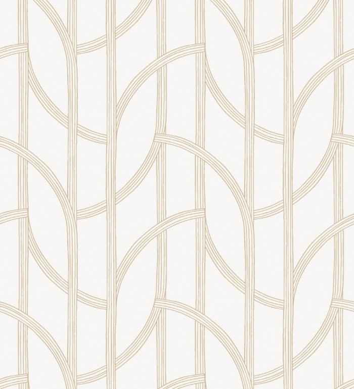 Papel pintado de arcos dorados modernos estilo minimalista - Nomad Small Arches 684000