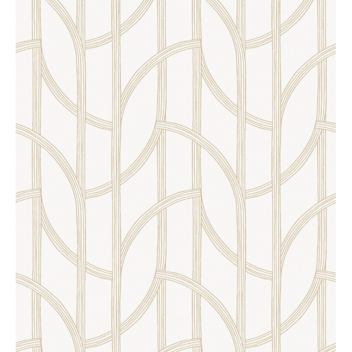 Papel pintado de arcos dorados modernos estilo minimalista - Nomad Small Arches 684000