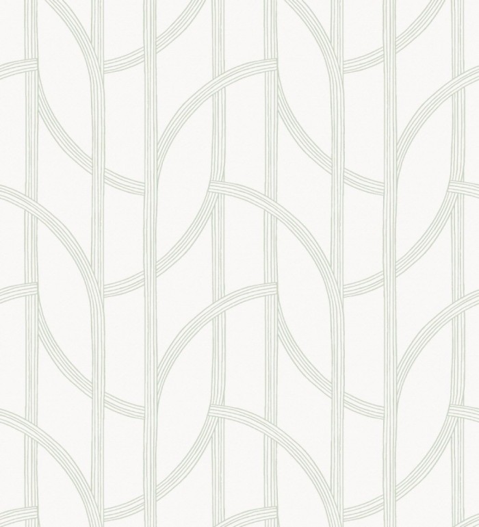 Papel pintado de arcos verdes modernos estilo minimalista - Nomad Small Arches 684001