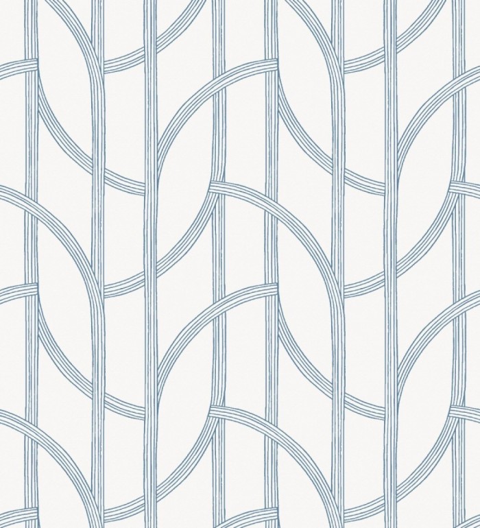 Papel pintado de arcos azules modernos estilo minimalista - Nomad Small Arches 684002