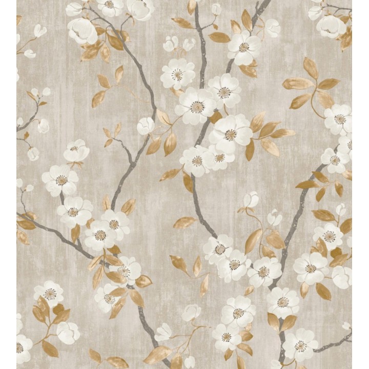 Papel pintado de ramas con flores japonesas - Hilda Spring 126406