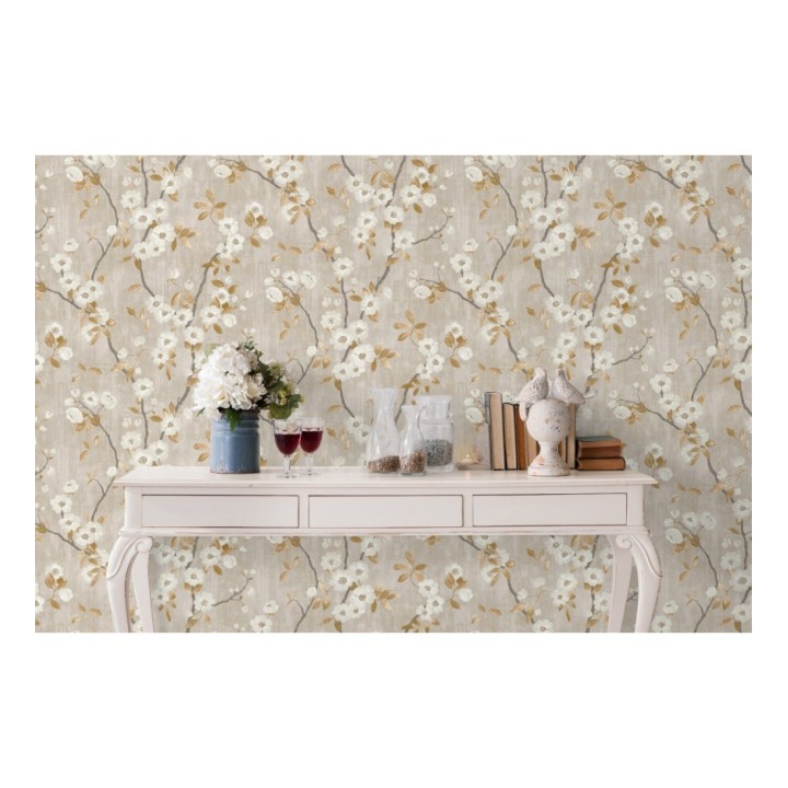 Papel pintado de ramas con flores japonesas - Hilda Spring 126406