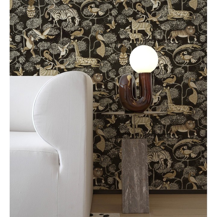 Papel pintado bestiario ilustrado en una selva de ensueño - Mowgli Wild 684025