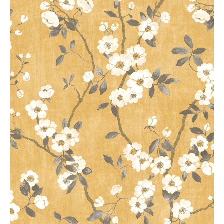 Papel pintado de ramas con flores japonesas - Hilda Spring 126407