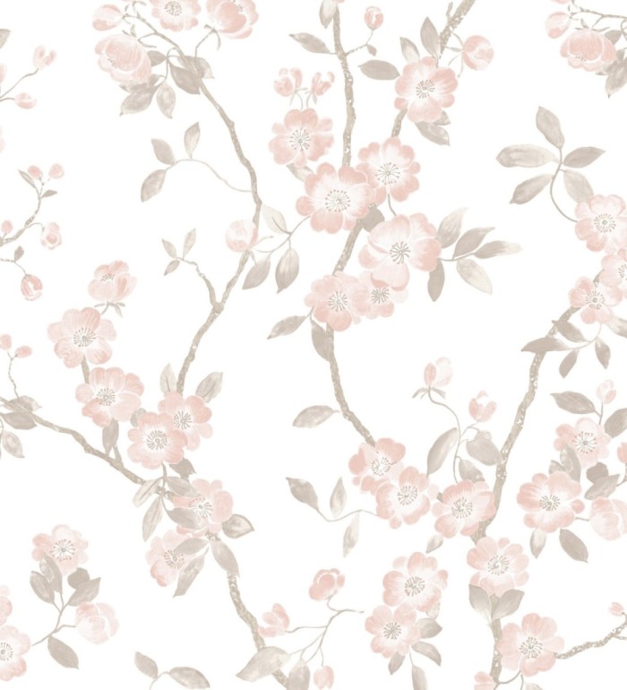 Papel pintado de ramas con flores japonesas - Hilda Spring 126408