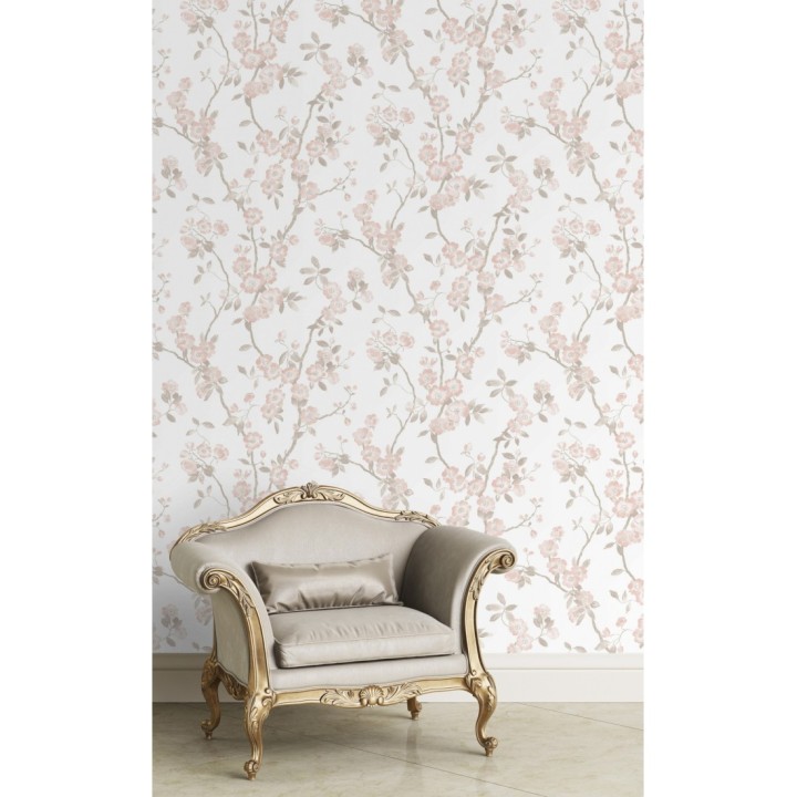 Papel pintado de ramas con flores japonesas - Hilda Spring 126408