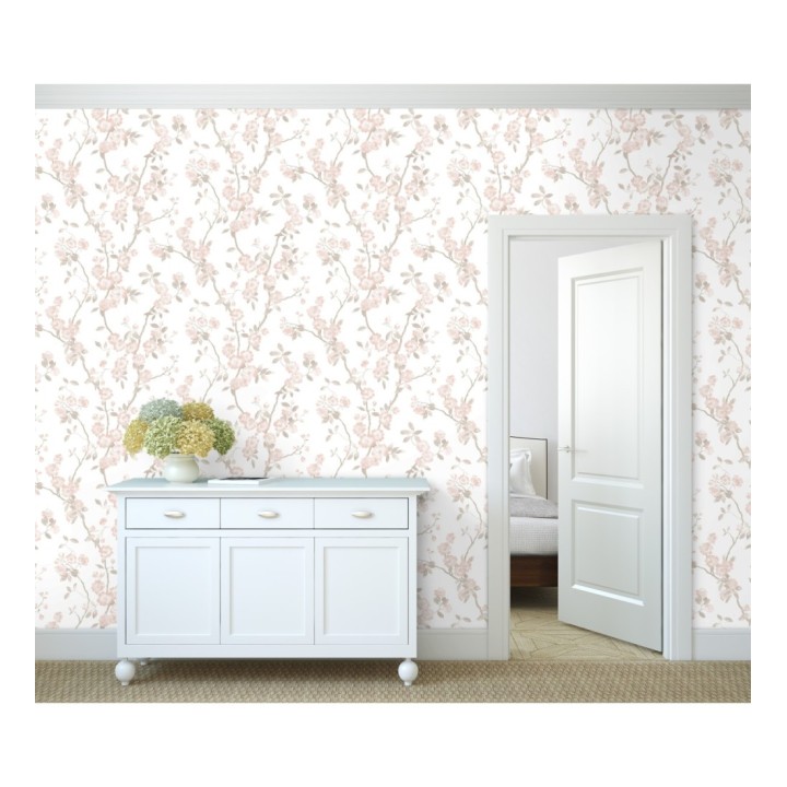 Papel pintado de ramas con flores japonesas - Hilda Spring 126408