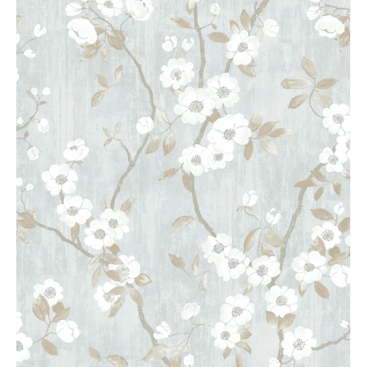 Papel pintado de ramas con flores japonesas - Hilda Spring 126409