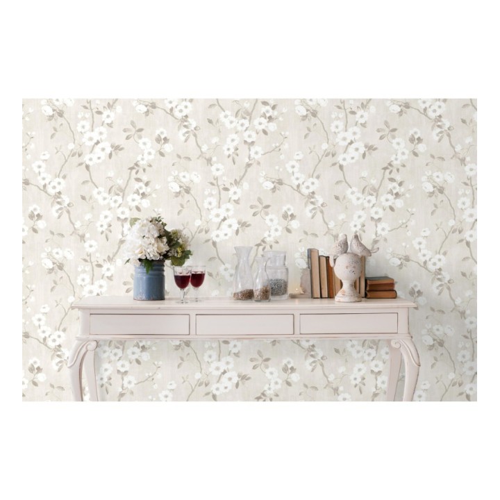 Papel pintado de ramas con flores japonesas - Hilda Spring 126411