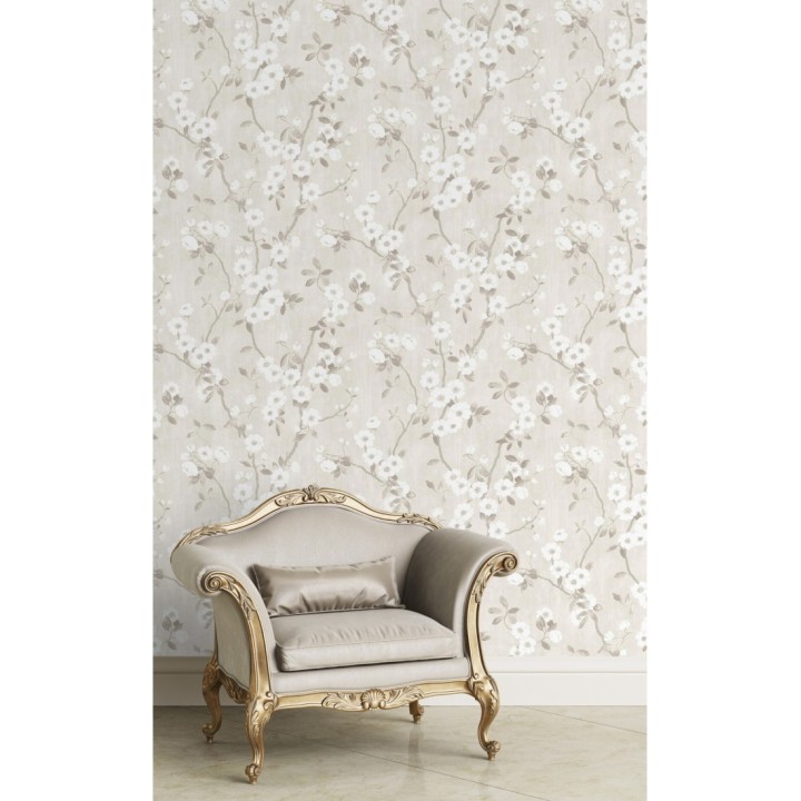 Papel pintado de ramas con flores japonesas - Hilda Spring 126411