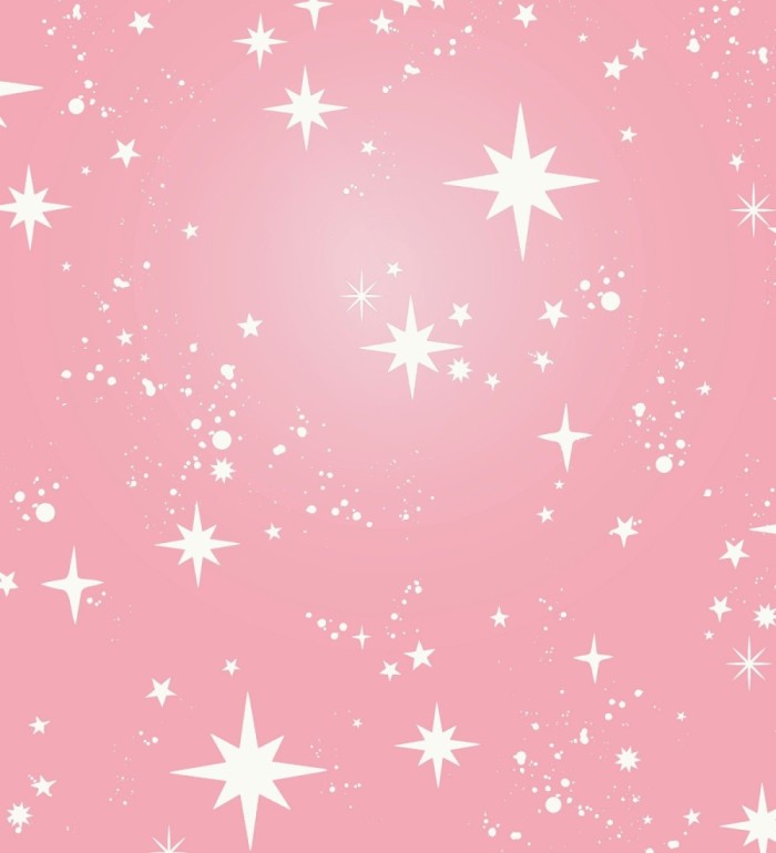 Papel pintado estrellas y polvo estelar rosa infantil - Stella Magic 684072