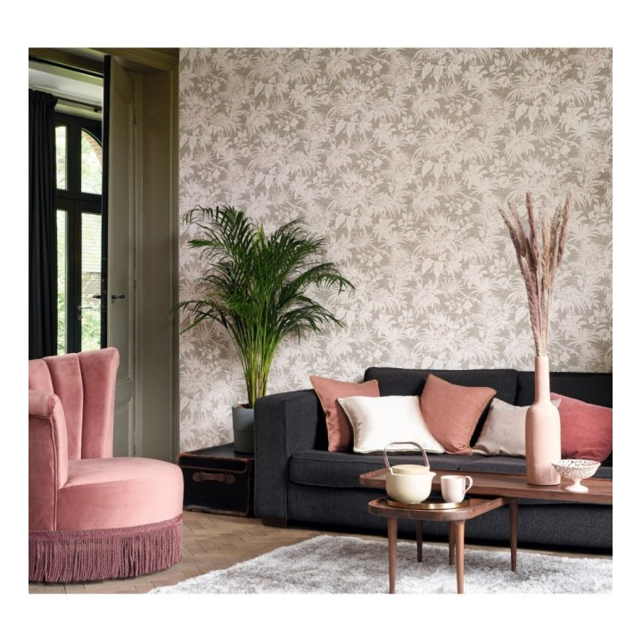 Papel pintado imitación tapiz de hojas - Calton Forest 126417