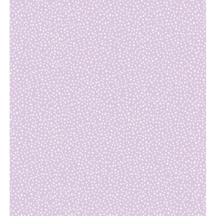 Papel pintado malva de puntos blancos delicado infantil - Bianca Dot 684085