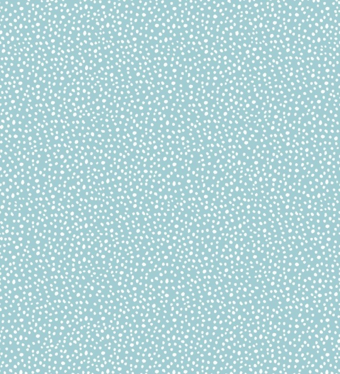 Papel pintado azul cielo de puntos blancos delicado infantil - Bianca Dot 684086