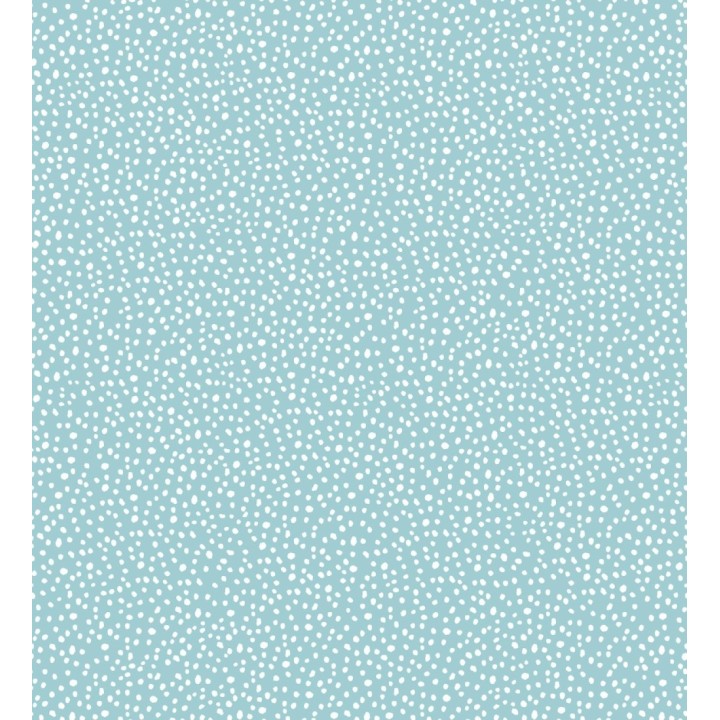 Papel pintado azul cielo de puntos blancos delicado infantil - Bianca Dot 684086