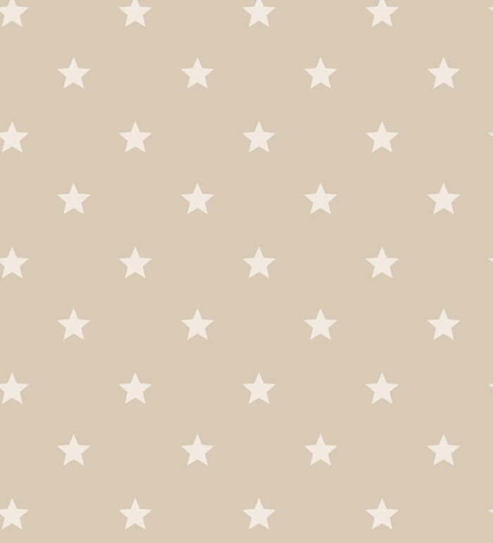 Papel pintado de estrellas fondo beige estilo infantil nórdico - Stella 684087