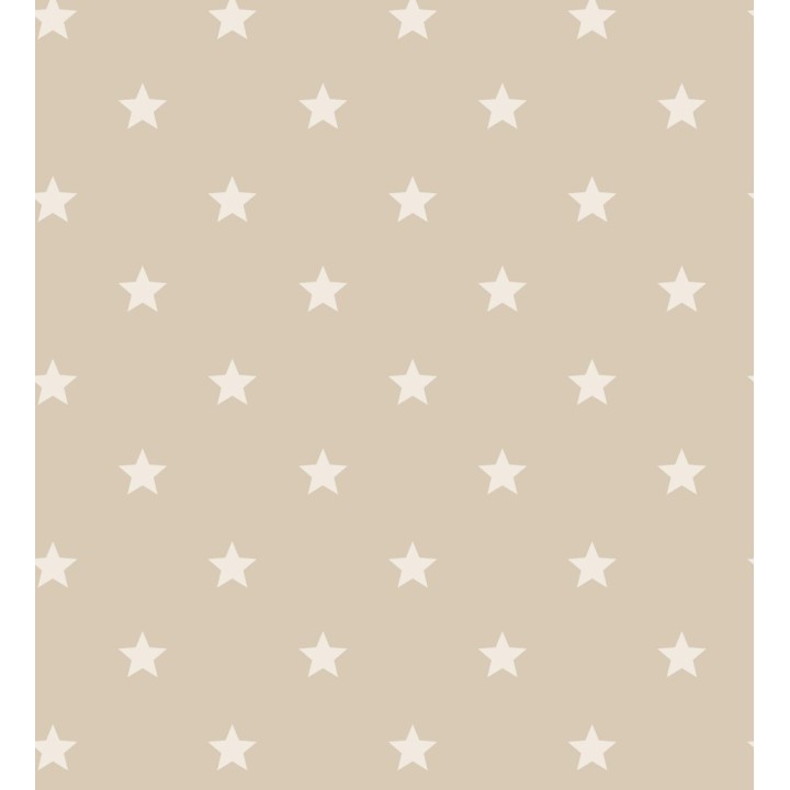 Papel pintado de estrellas fondo beige estilo infantil nórdico - Stella 684087