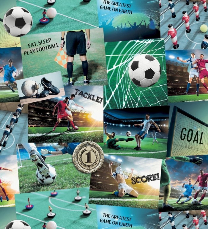 Papel pintado collage deportivo con imágenes de fútbol - River League 684097