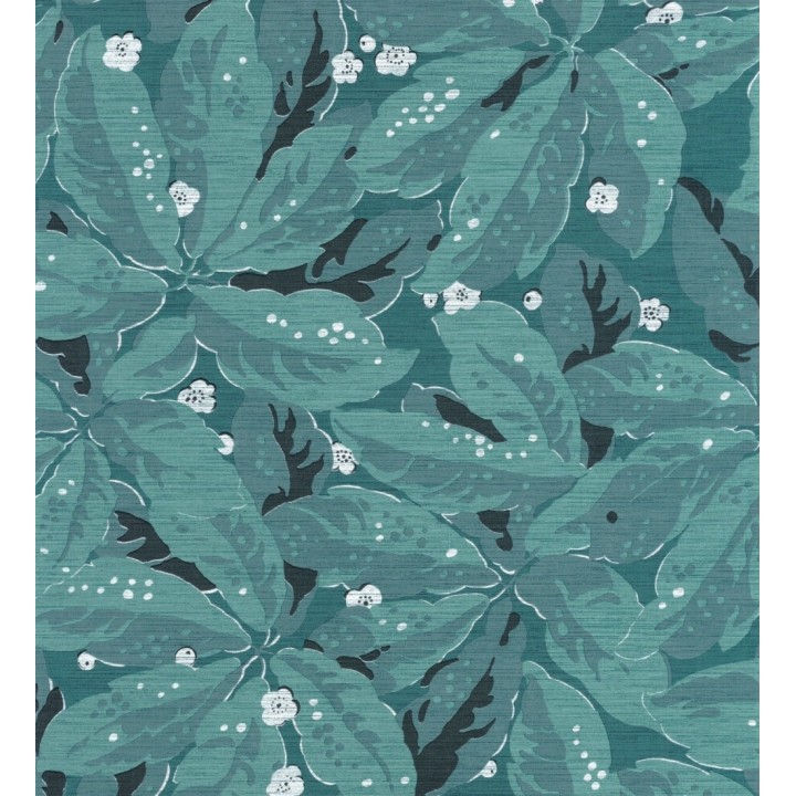 Papel pintado hojas grandes tonos turquesas - Okinawa Flowers 126425