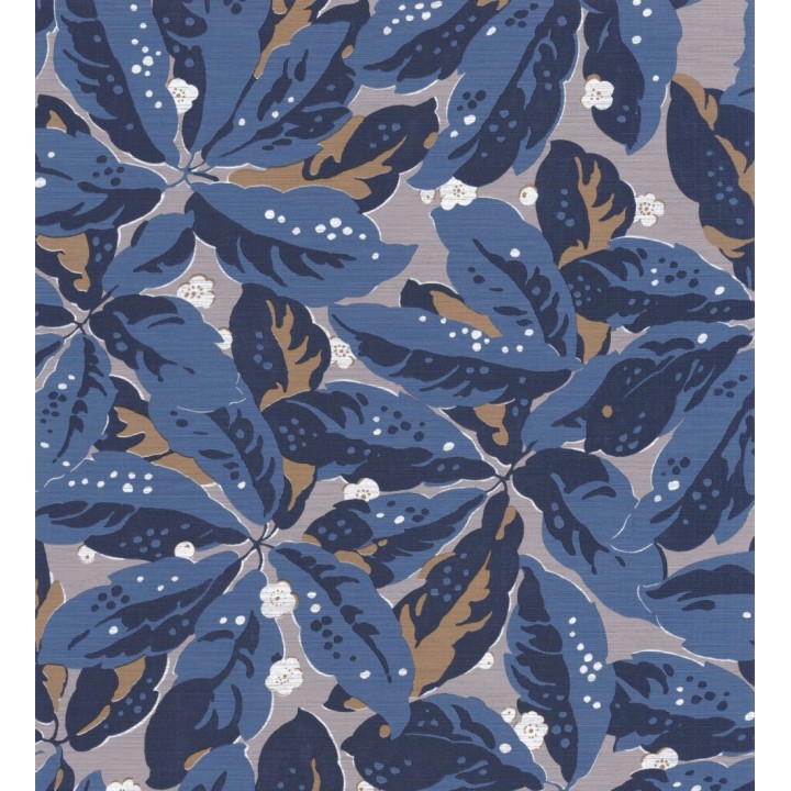 Papel pintado hojas grandes tonos azules - Okinawa Flowers 126426