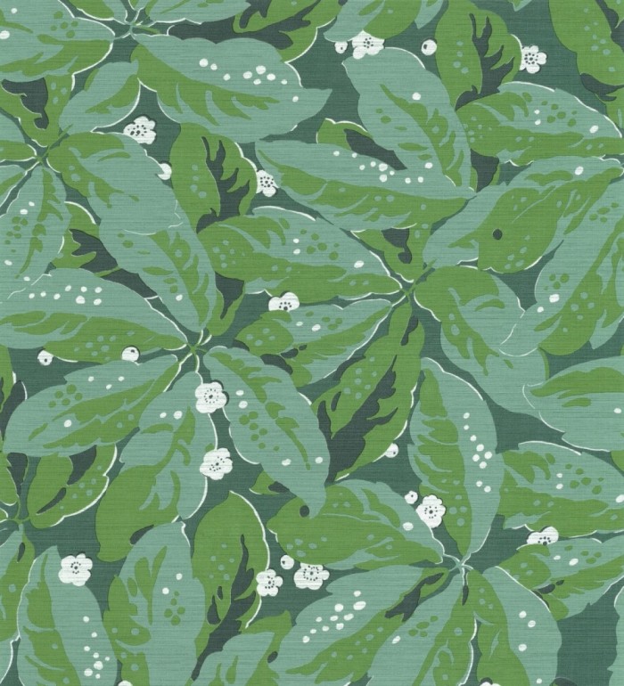Papel pintado hojas grandes tonos verdes - Okinawa Flowers 126427