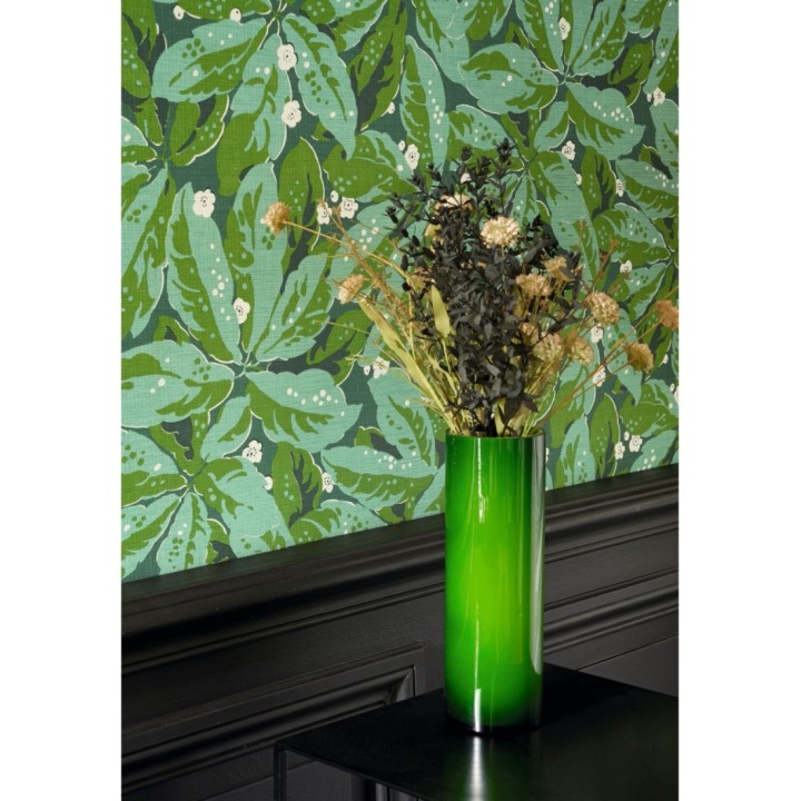 Papel pintado hojas grandes tonos verdes - Okinawa Flowers 126427