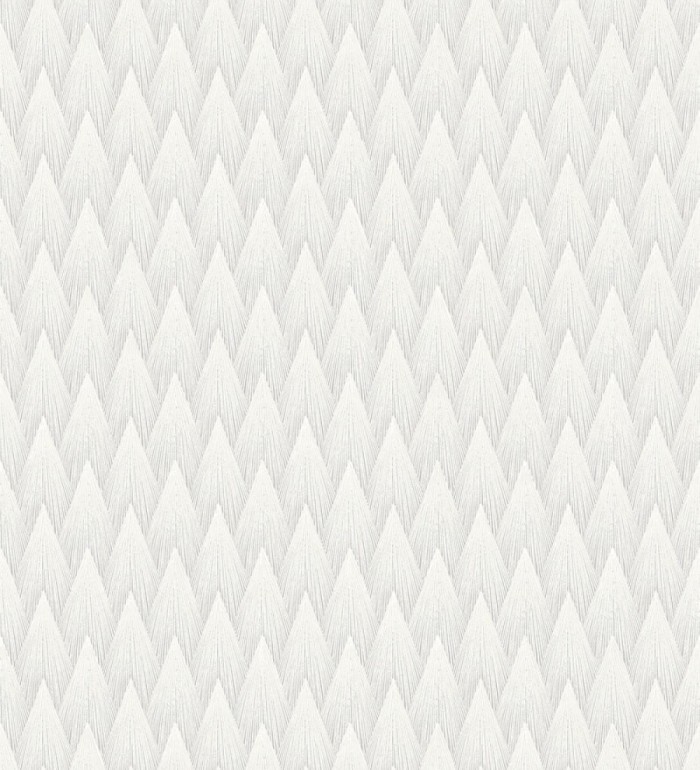 Papel pintado escamas punta de flecha metalizadas en blanco - Swanson Glam 684113