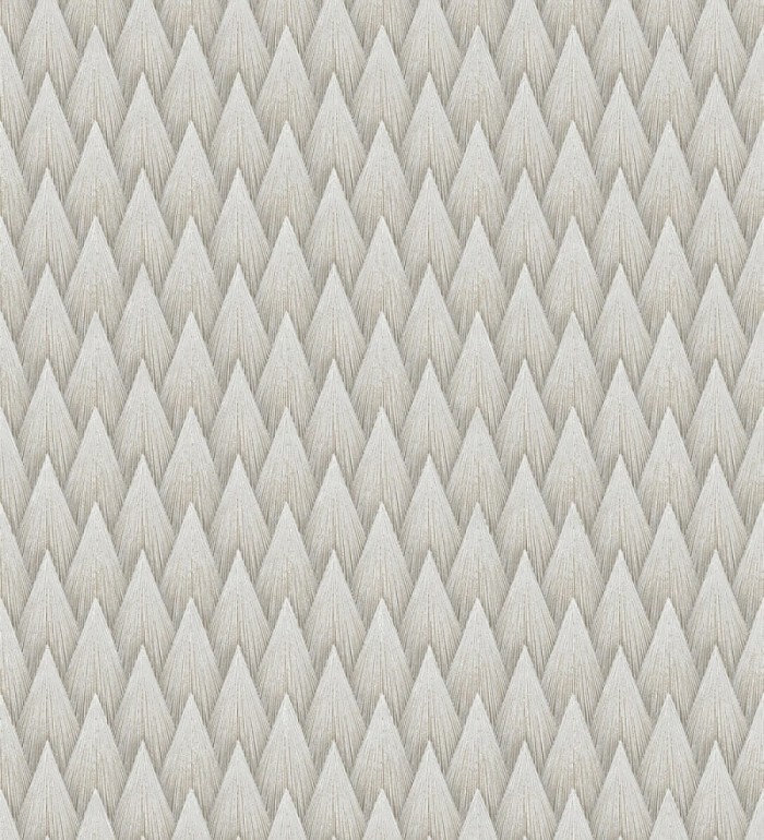 Papel pintado escamas punta de flecha metalizadas en visón - Swanson Glam 684114