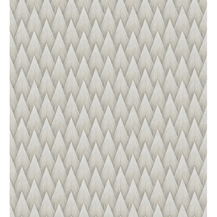 Papel pintado escamas punta de flecha metalizadas en visón - Swanson Glam 684114