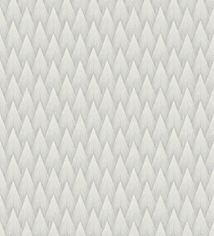 Papel pintado escamas punta de flecha metalizadas en gris - Swanson Glam 684116