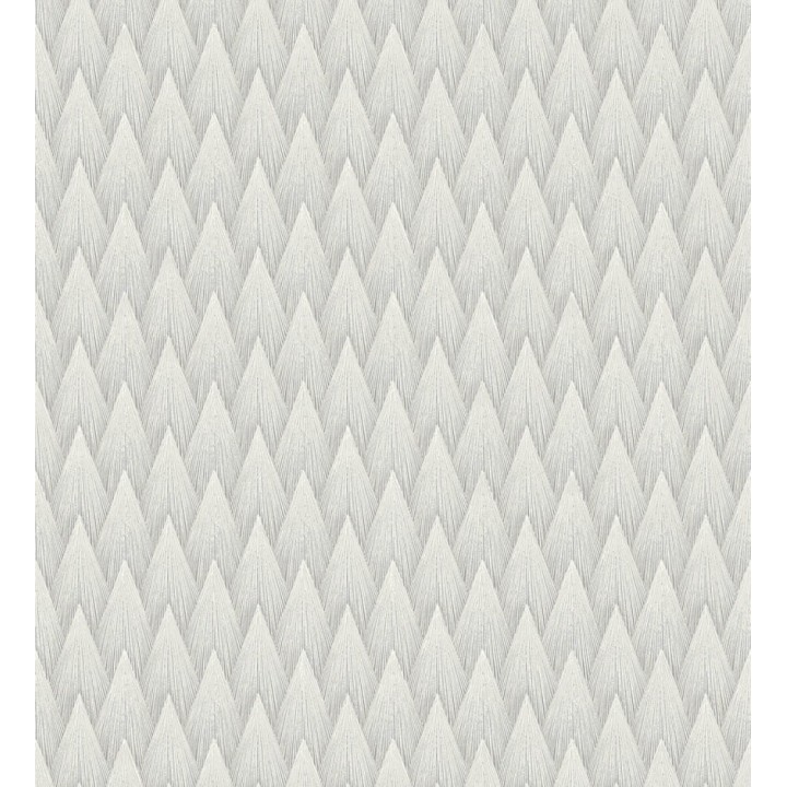 Papel pintado escamas punta de flecha metalizadas en gris - Swanson Glam 684116