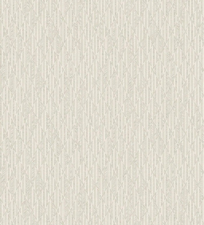 Papel pintado rombos beige metalizado de sutil elegancia geométrica - Zelda Radiant 684123