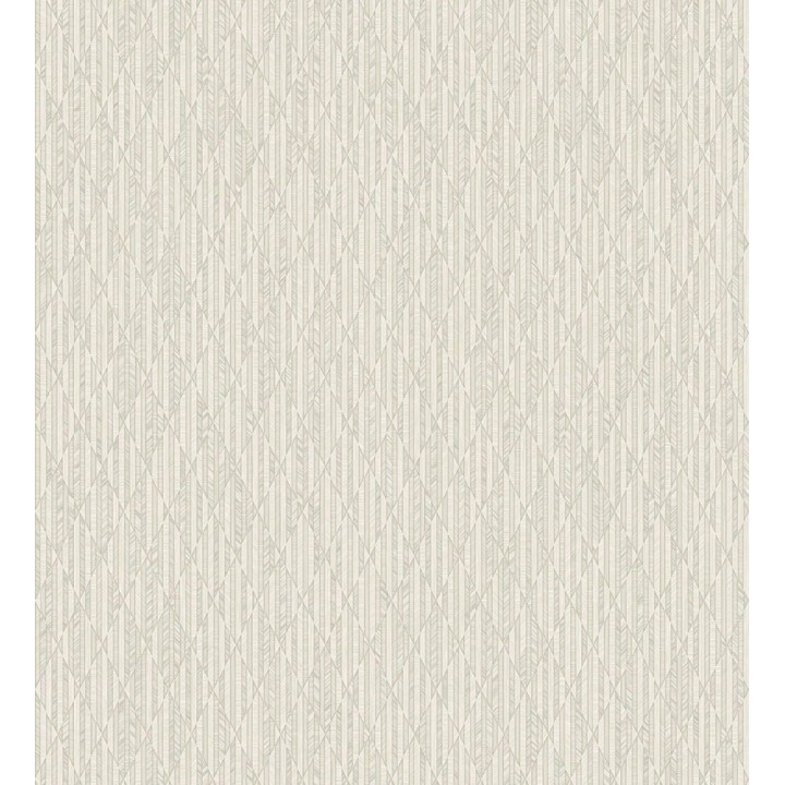 Papel pintado rombos beige metalizado de sutil elegancia geométrica - Zelda Radiant 684123