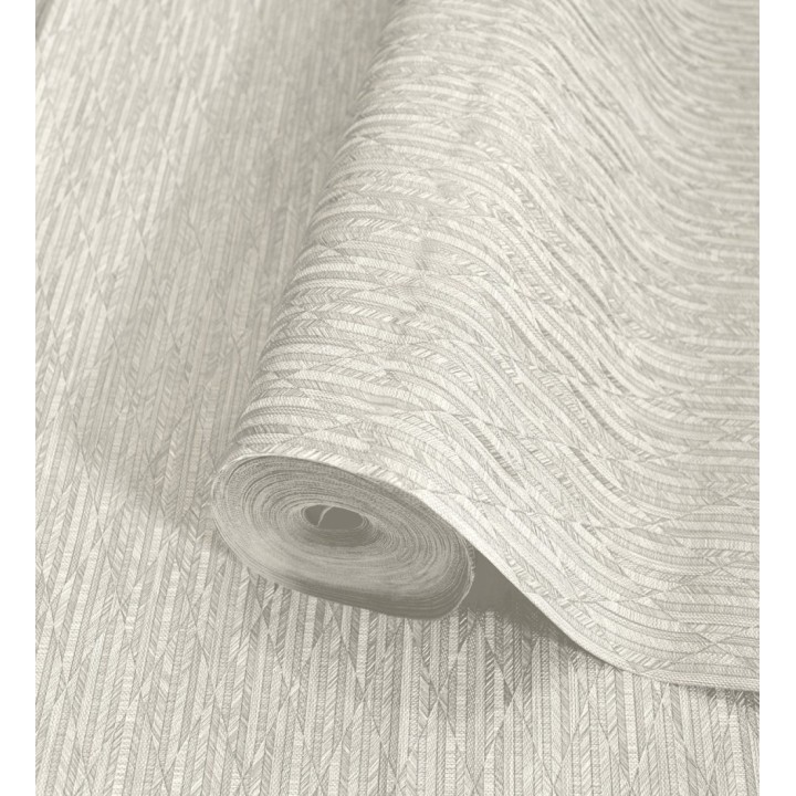 Papel pintado rombos beige metalizado de sutil elegancia geométrica - Zelda Radiant 684123