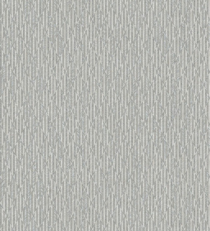 Papel pintado rombos grises metalizado de sutil elegancia geométrica - Zelda Radiant 684125