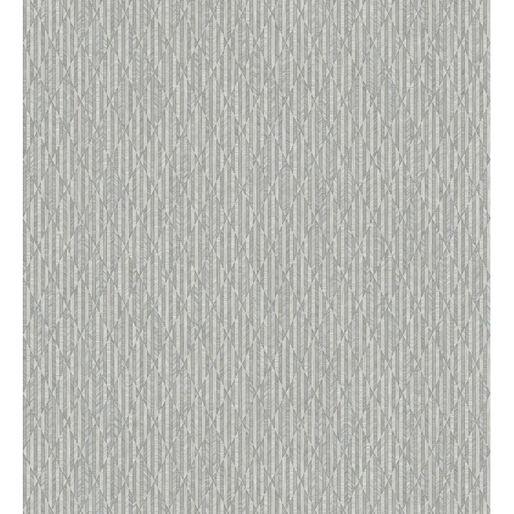 Papel pintado rombos grises metalizado de sutil elegancia geométrica - Zelda Radiant 684125
