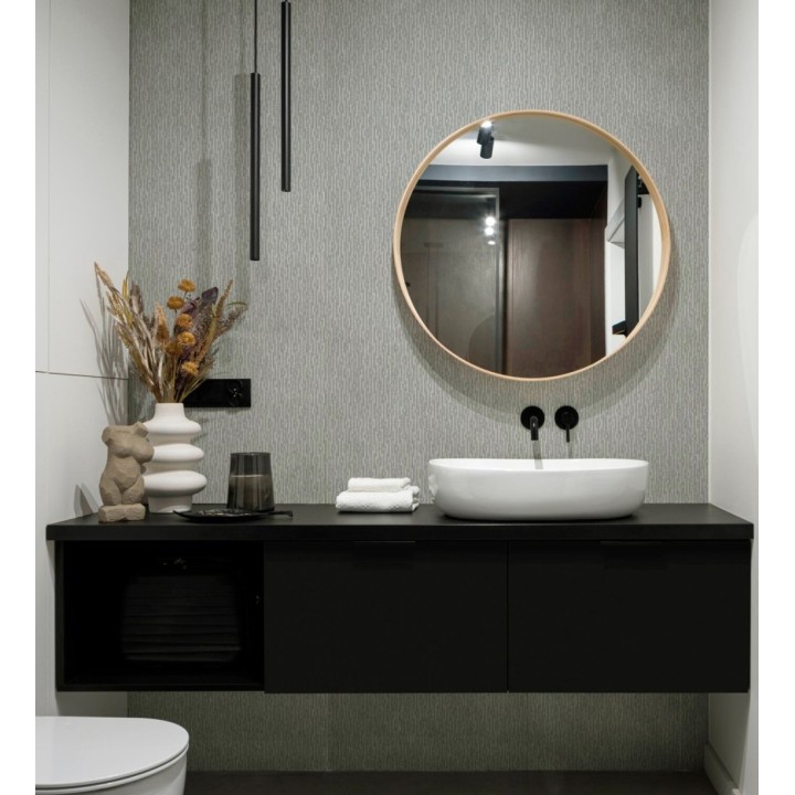 Papel pintado rombos grises metalizado de sutil elegancia geométrica - Zelda Radiant 684125