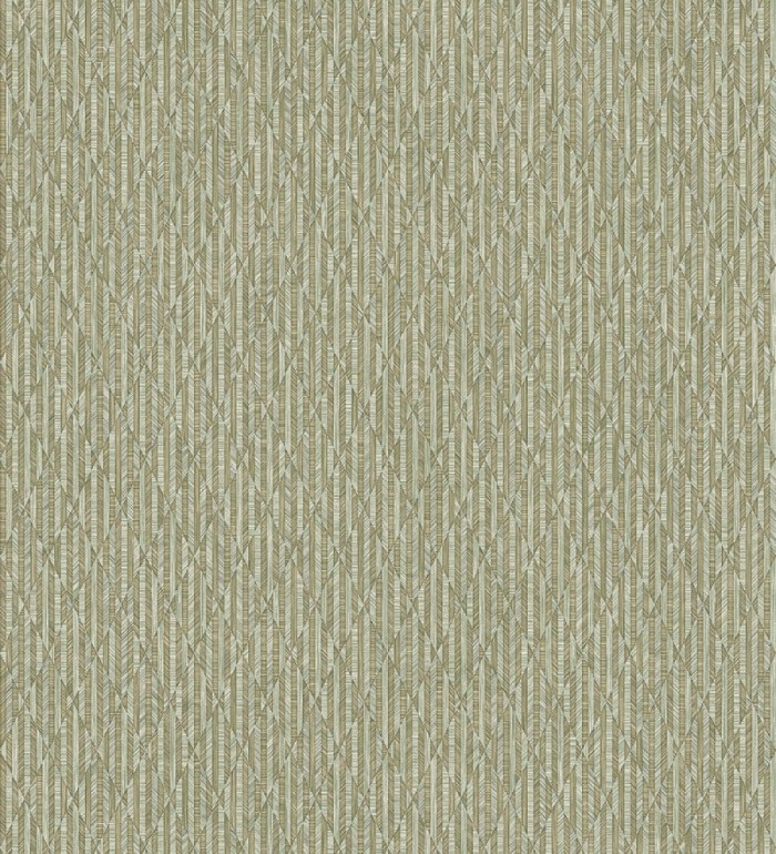 Papel pintado rombos verde metalizado de sutil elegancia geométrica - Zelda Radiant 684126