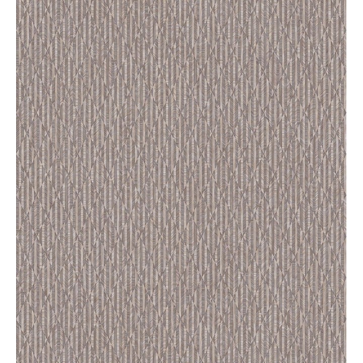 Papel pintado rombos malva metalizado de sutil elegancia geométrica - Zelda Radiant 684127