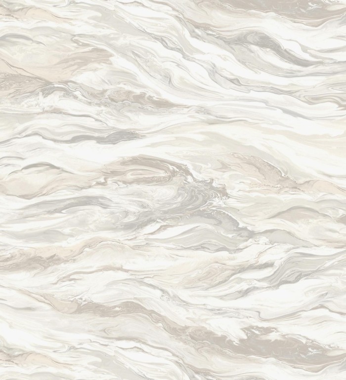 Papel pintado mármol fluido beige y blanco etéreo - Savoy Atmospheric 684134