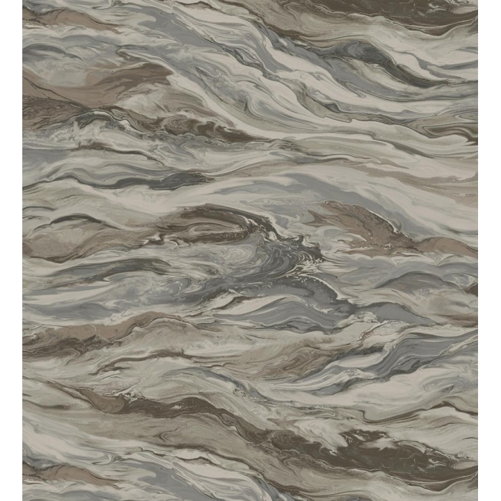 Papel pintado mármol fluido marrón y gris sofisticado - Savoy Atmospheric 684137