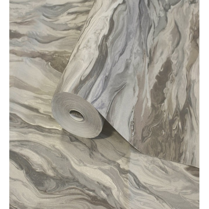 Papel pintado mármol fluido marrón y gris sofisticado - Savoy Atmospheric 684137