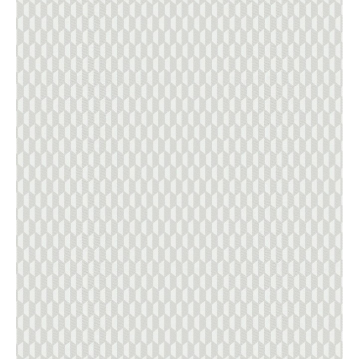 Papel pintado geometría óptica en relieve textil gris claro - Carlton Gridded 684138