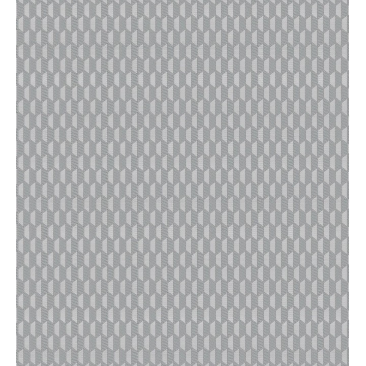 Papel pintado geometría óptica en relieve textil gris medio - Carlton Gridded 684141