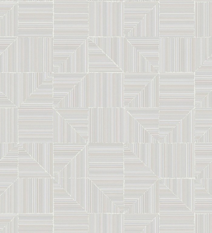 Papel pintado mosaico textil geométrico tonos neutros - Waldorf Dynamic 684144