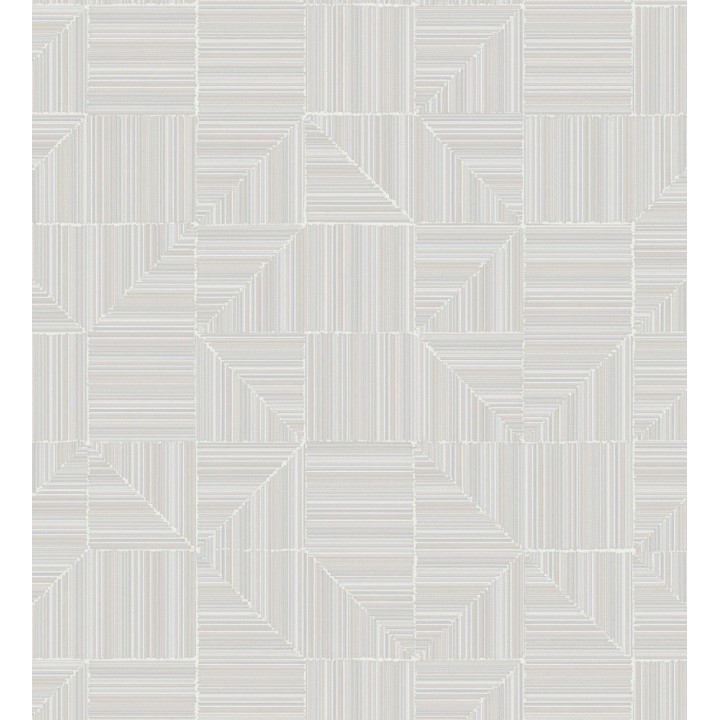 Papel pintado mosaico textil geométrico tonos neutros - Waldorf Dynamic 684144