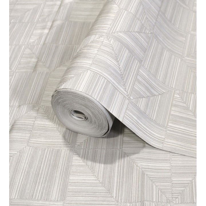 Papel pintado mosaico textil geométrico tonos neutros - Waldorf Dynamic 684144